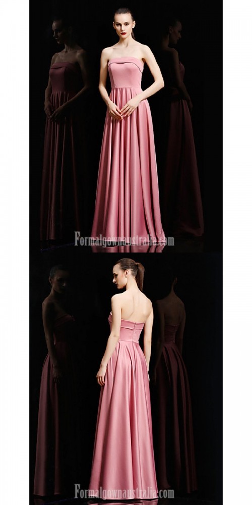 Australia-Formal-Evening-Dress-Black-Candy-Pink-Ball-Gown-Strapless-Long-Floor-length-Satin.jpg